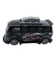 Carrinho mini Pull Back Garagem S.A. Turbo Aventura -  Preta 82- Candide